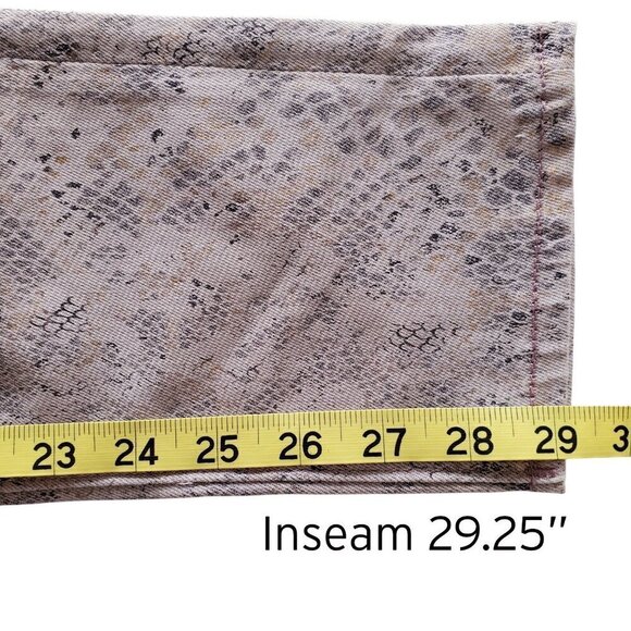 COI Teaser Skinny Rose Snake Print with Shiny Metallic Gold Accents Size 30 - Picture 14 of 16